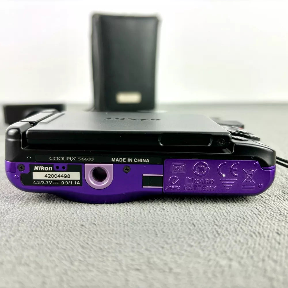 ๐ โห๐ Nikon COOLPIX S6600 Digital Camera (Rare Purple) 16.0MP with 12x Zoom - Complete Set ๐ฅ ๐๐ท