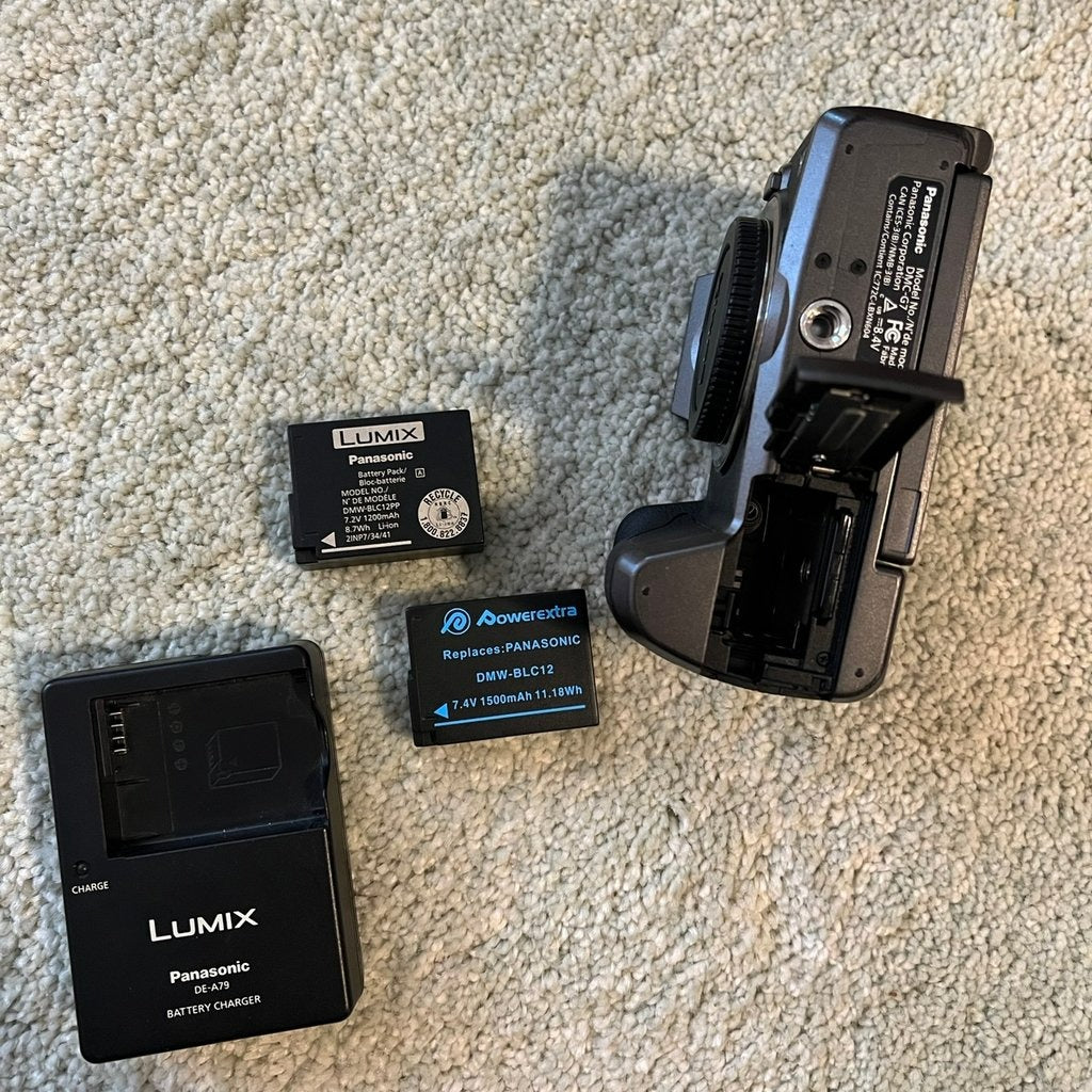 🍇 ₊˚💜 Panasonic Lumix G7 Mirrorless Camera with Lenses (Silver and Black) 🍥 🎀📷