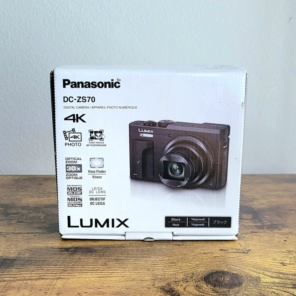 🍇 🎀 Panasonic LUMIX DC-ZS70 20.3 Megapixel Digital Camera (Complete Open Box) 📷