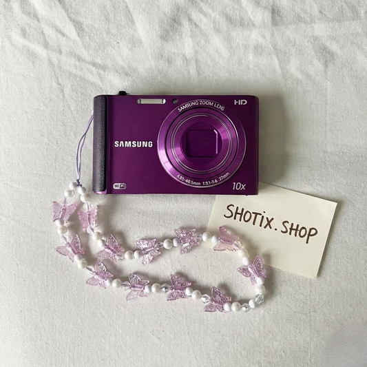 Used Vintage Samsung ST200F 16.1MP Purple Digital Camera — Tested & Ready! 📸