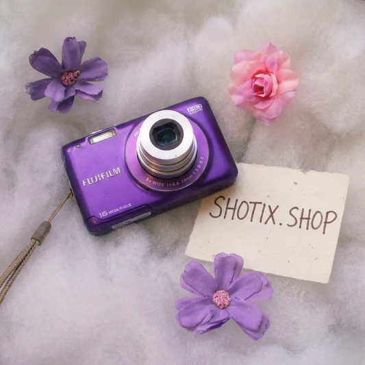 Used Purple Fujifilm FinePix JX Digital Camera — Tested & Ready! 📸