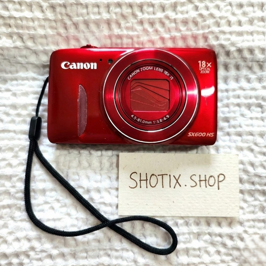 Used Red Canon sx600 hs Digital Camera — Tested & Ready! 📸