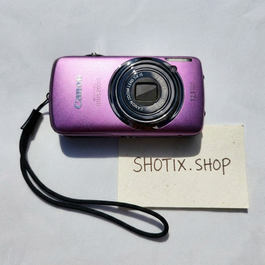 Used Pink Canon IXUS 200 IS Digital Camera — Tested & Ready! 📸
