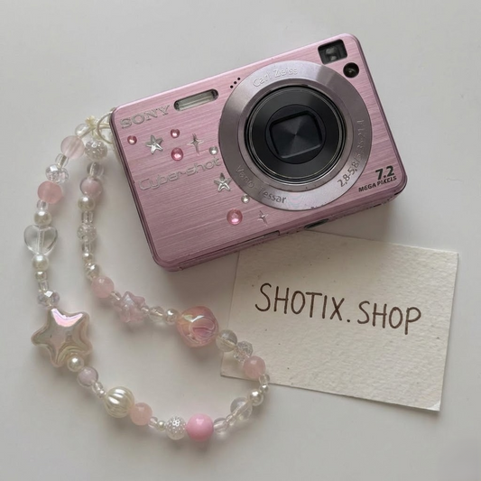 Used Sony Cybershot W120 Digital Camera Pastel Pink Digicam — Tested & Ready! 📸