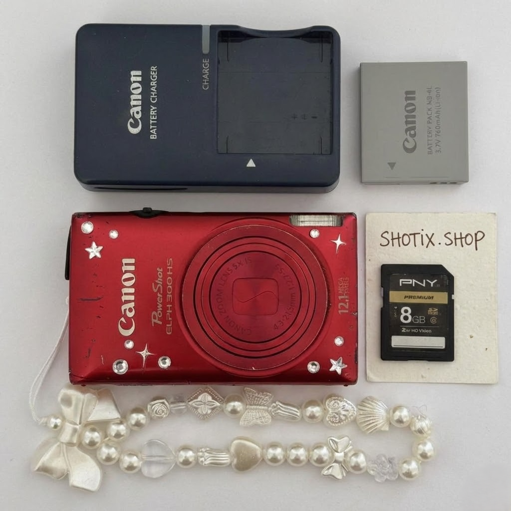 Used Canon Powershot ELPH 300 HS Digital Camera — Tested & Ready! 📸