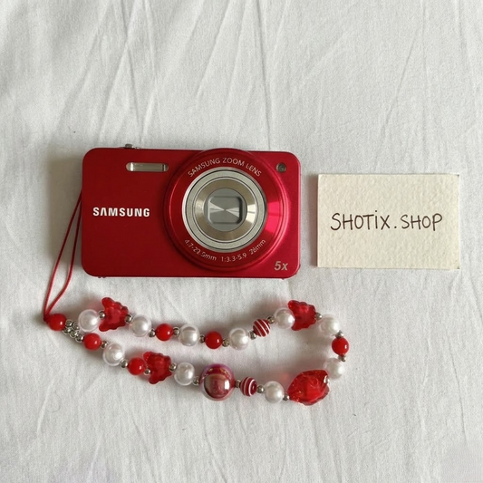 Used Vintage Samsung ST90 14.2 MP Red Digital Camera — Tested & Ready! 📸