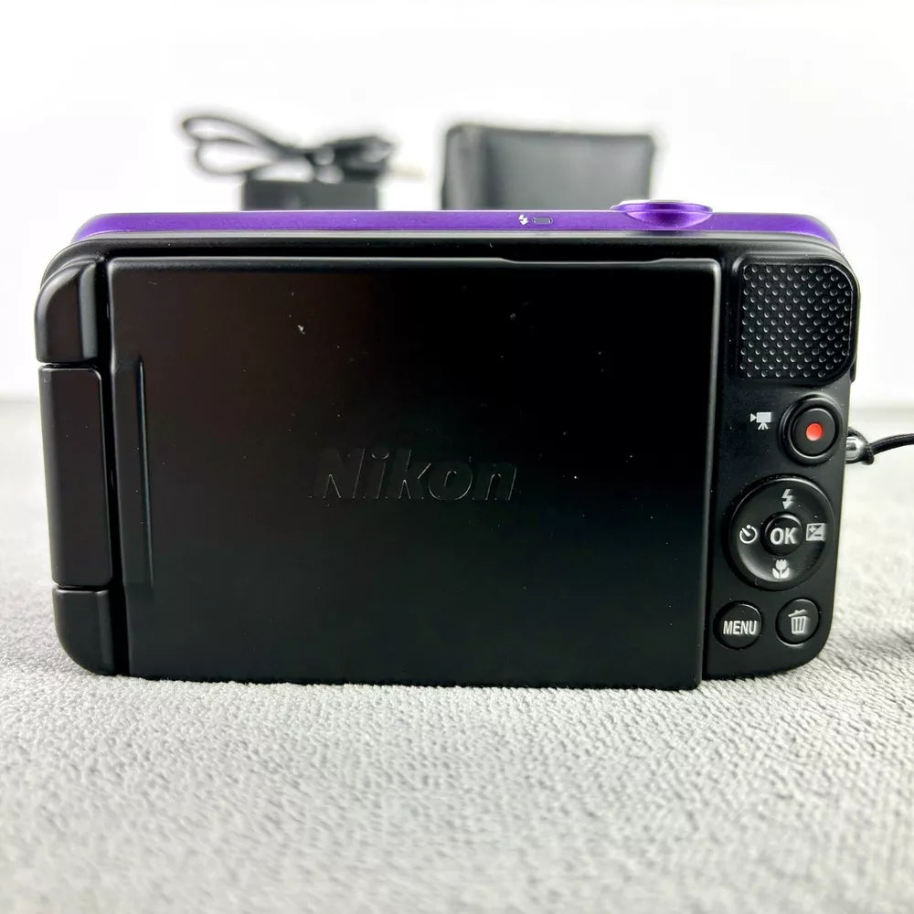 🍇 ₊˚💜 Nikon COOLPIX S6600 Digital Camera (Rare Purple) 16.0MP with 12x Zoom - Complete Set 🍥 🎀📷