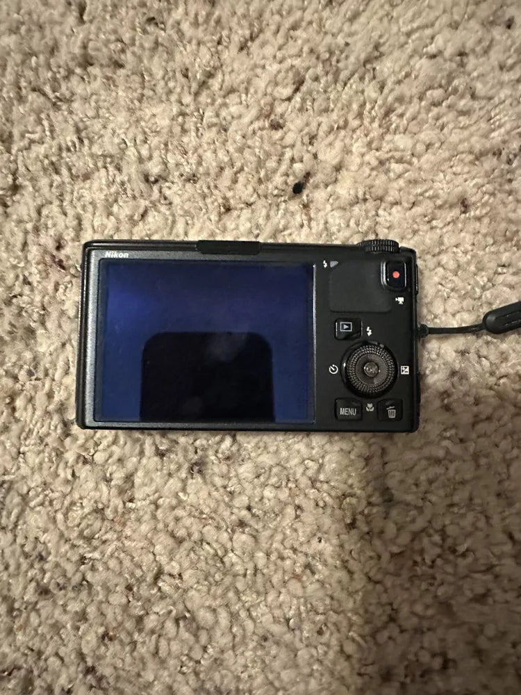 Used 🍇₊˚💜 Nikon Coolpix S9500 18.1 MP Digital Camera (Black) 🍥🎀📷