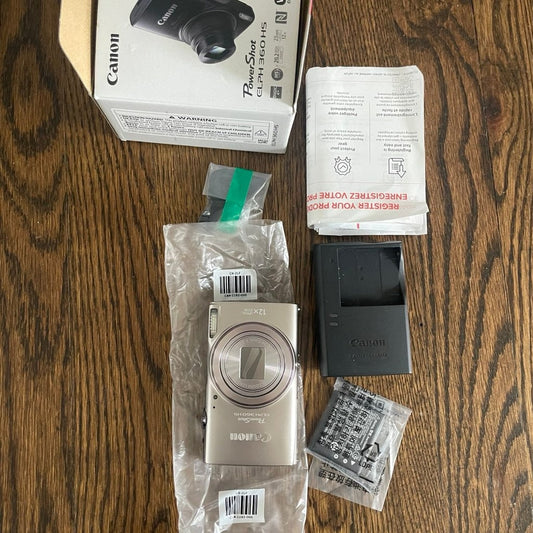 🍇 🎀 Canon PowerShot Elph 360 HS (Silver) 📷