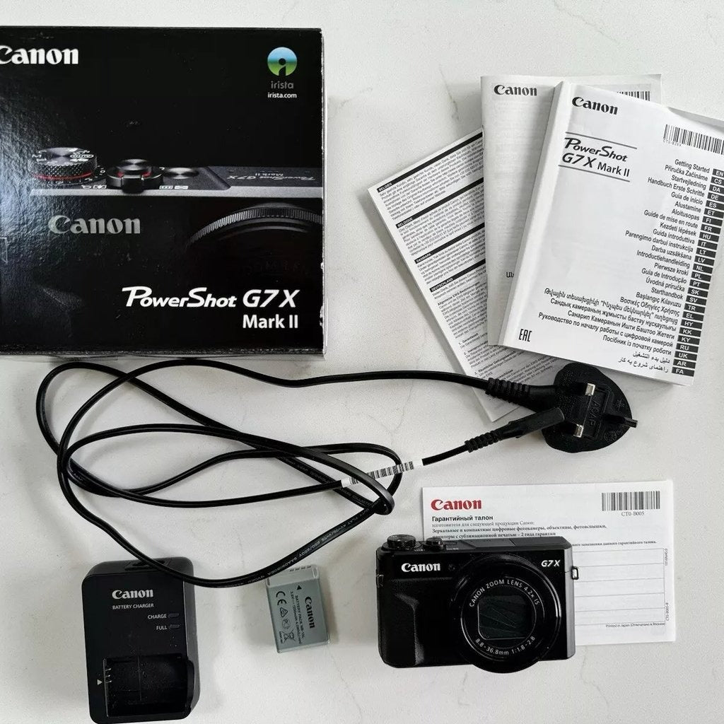 Used 🍇₊˚💜 Canon PowerShot G7X Mark II Digital Camera (Black) 🍥🎀📷