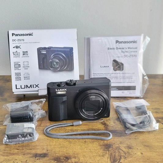 🍇 🎀 Panasonic LUMIX DC-ZS70 20.3 Megapixel Digital Camera (Complete Open Box) 📷