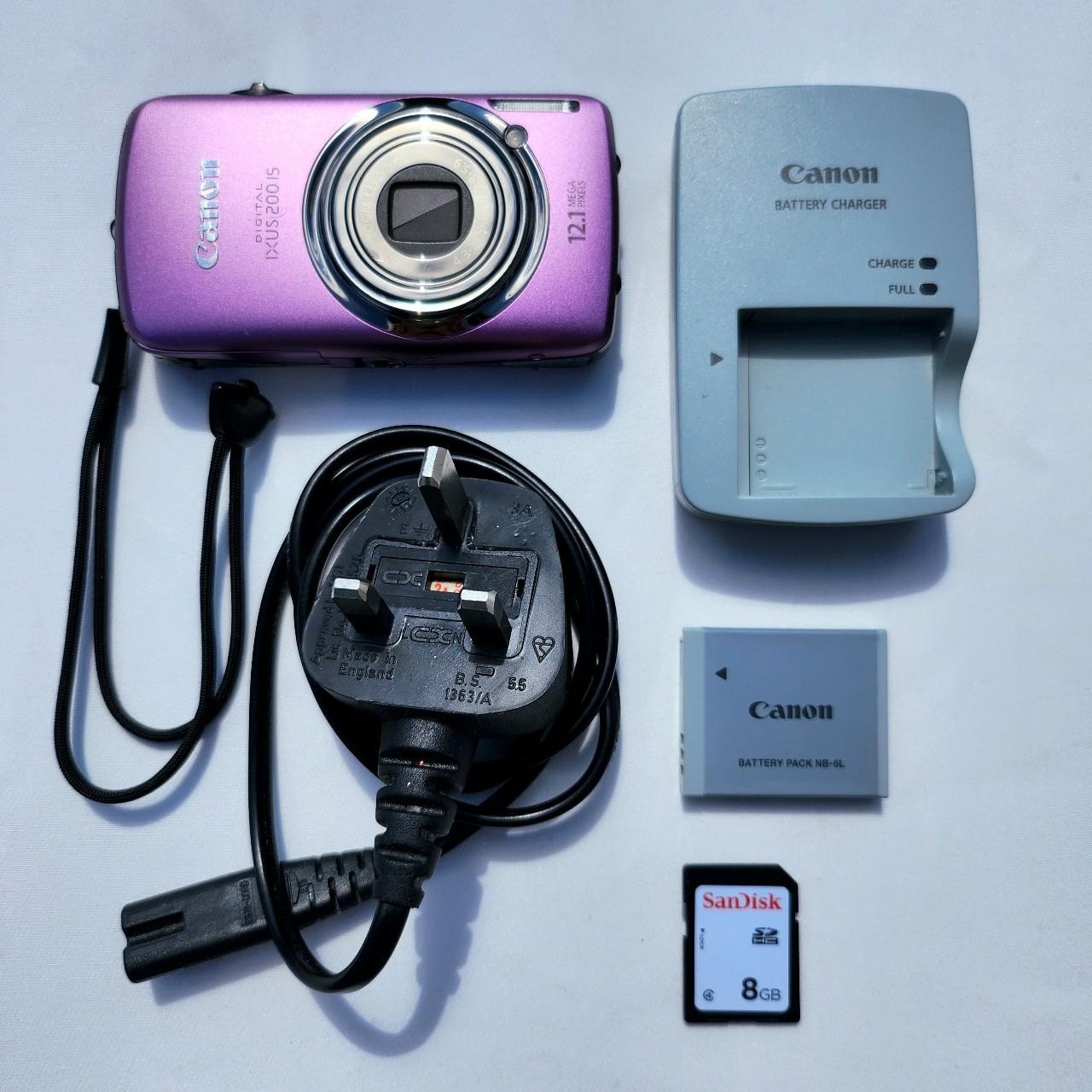 Used Pink Canon IXUS 200 IS Digital Camera — Tested & Ready! 📸