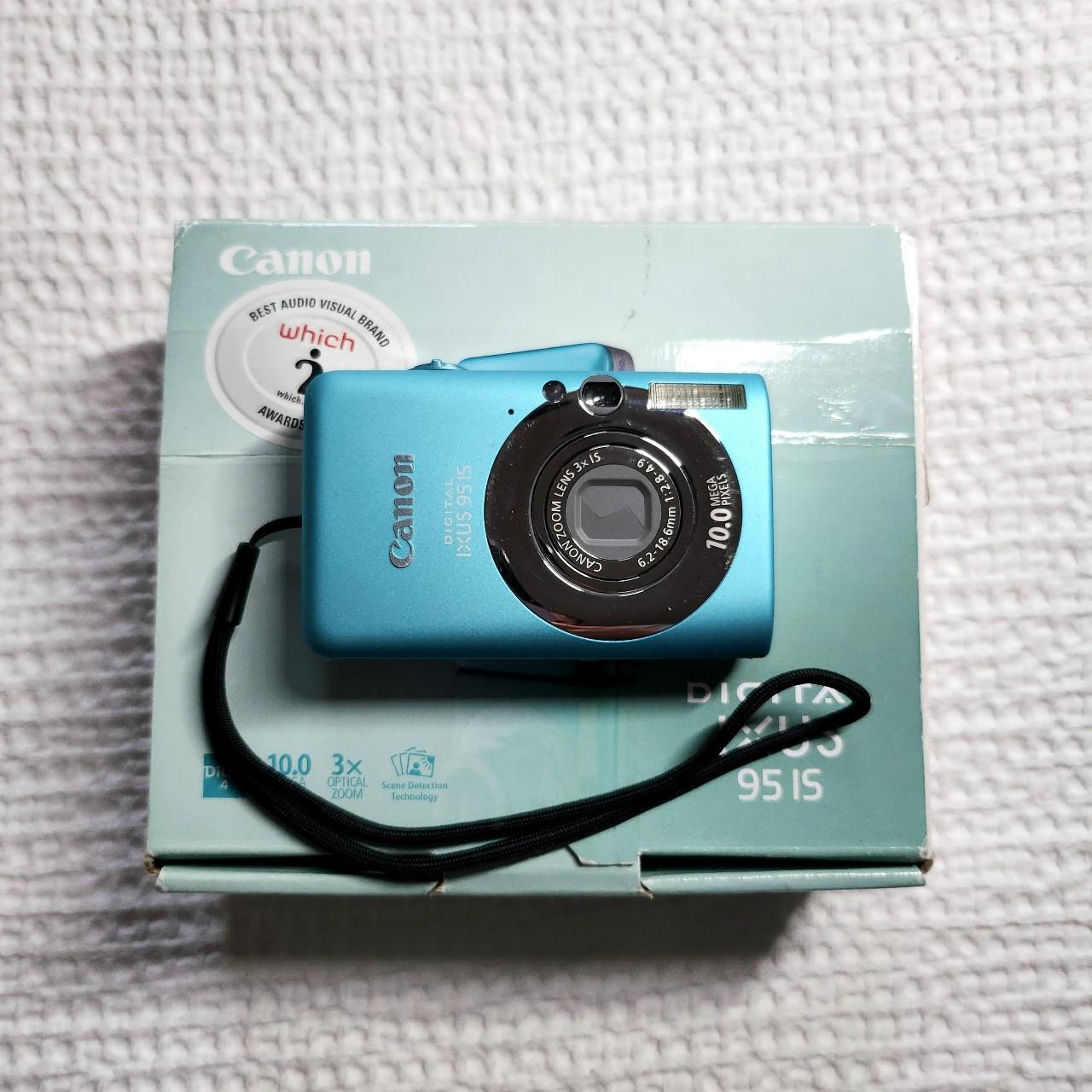 Used Blue Canon Ixus 95 IS Digital Camera — Tested & Ready! 📸